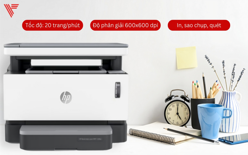 Máy in đa chức năng HP Neverstop MFP 1200W tăng cường hiệu quả làm việc