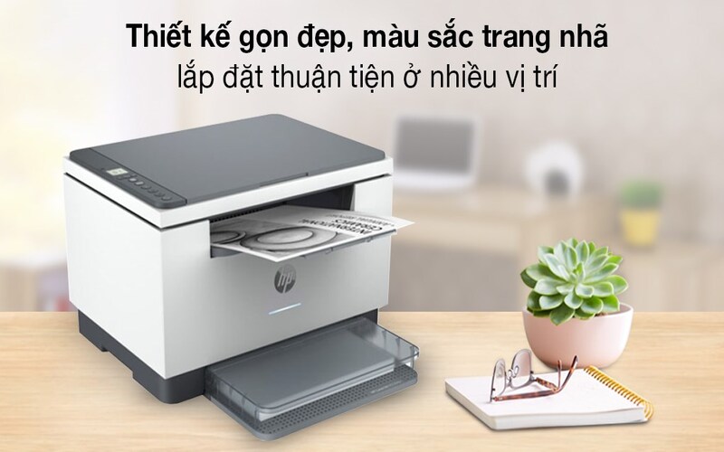 Máy in HP LaserJet MFP M236sdw thiết kế nhỏ gọn