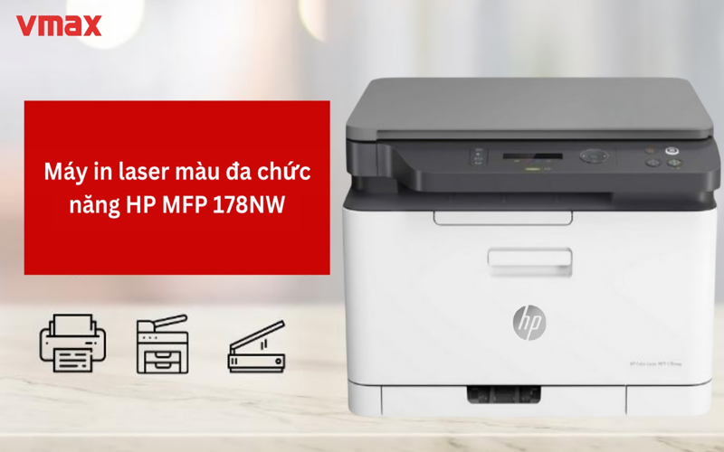 Máy in laser màu đa chức năng HP MFP 178NW in ấn sắc nét Máy in laser màu đa chức năng HP MFP 178NW in ấn sắc nét