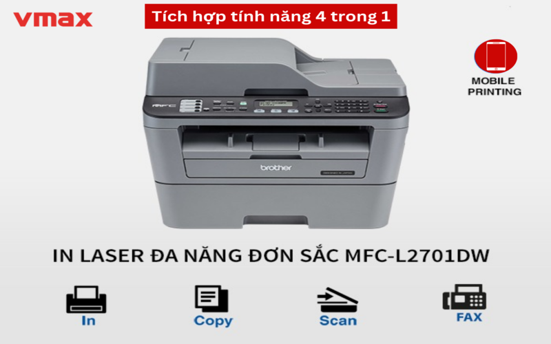 Tích hợp tính năng 4 trong 1